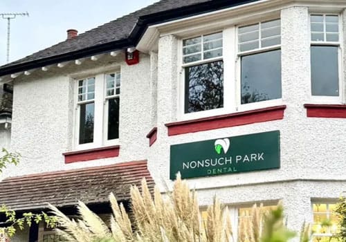 Nonsuch Park Dental sign on the building